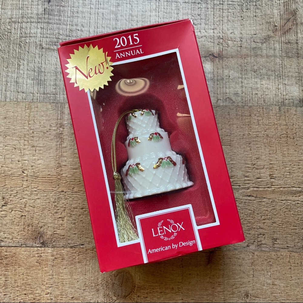 Lenox Our First Christmas Together Cake Topper Collectible Annual Ornament 2015